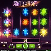 VegasHero - Machine à Sous Starburst - NetEnt